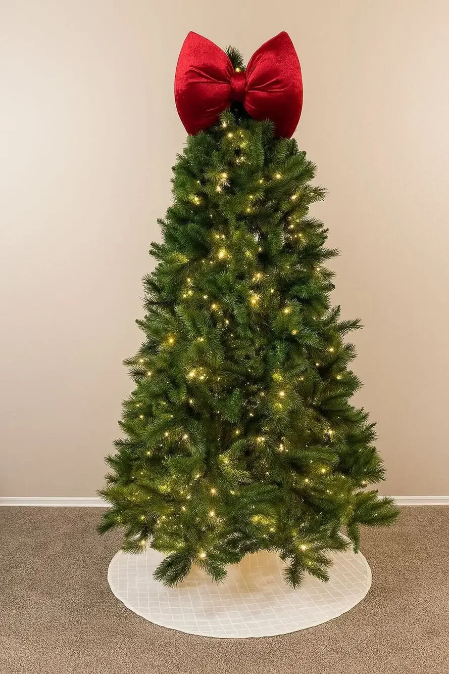 Velour / Velvet Christmas Tree Bow